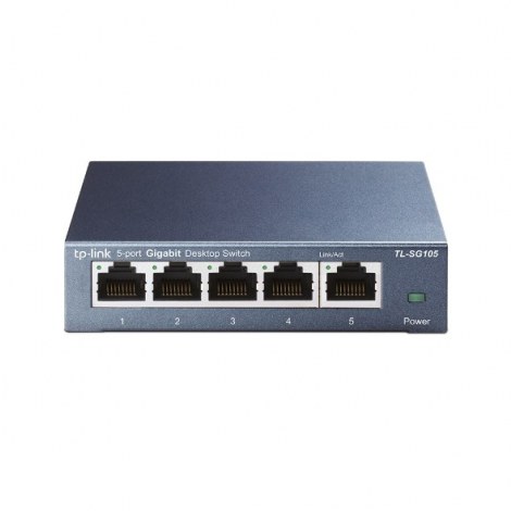 TP-LINK | Switch | TL-SG105 | Unmanaged | Desktop | 1 Gbps (RJ-45) ports quantity 5 | Power supply type External | 24 month(s) - 2